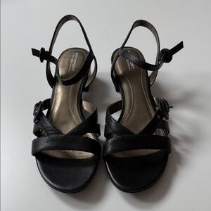 Rockport Black Strappy Sandals